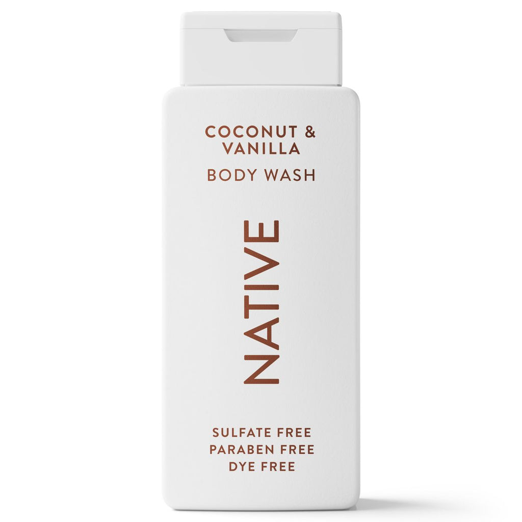 Native Sulfate Free Body Wash - Coconut & Vanilla - 18 fl oz