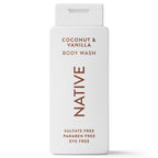 Native Sulfate Free Body Wash - Coconut & Vanilla - 18 fl oz