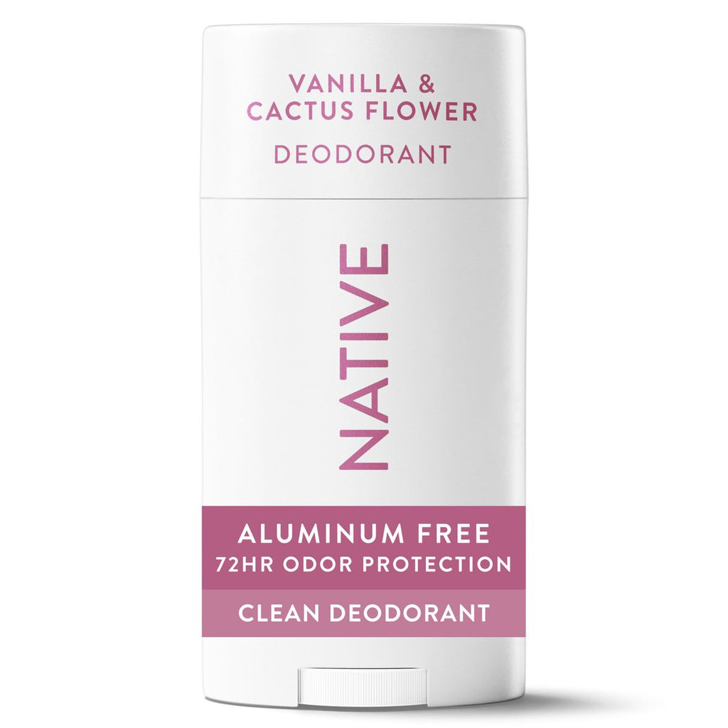 Native Solid Deodorant for Women & Men - Vanilla & Cactus Flower - 2.65oz