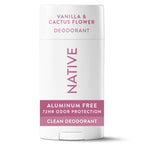 Native Solid Deodorant for Women & Men - Vanilla & Cactus Flower - 2.65oz