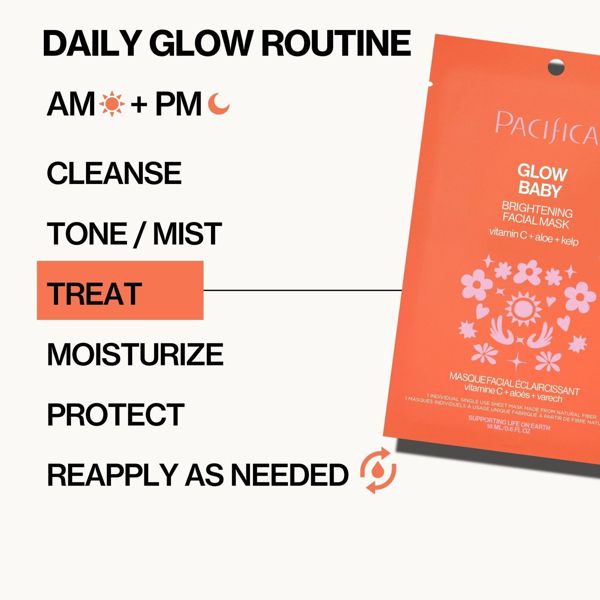 Pacifica Glow Baby Brightening Facial Mask - 0.67 fl oz