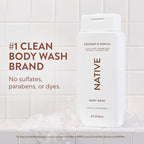 Native Sulfate Free Body Wash - Coconut & Vanilla - 18 fl oz