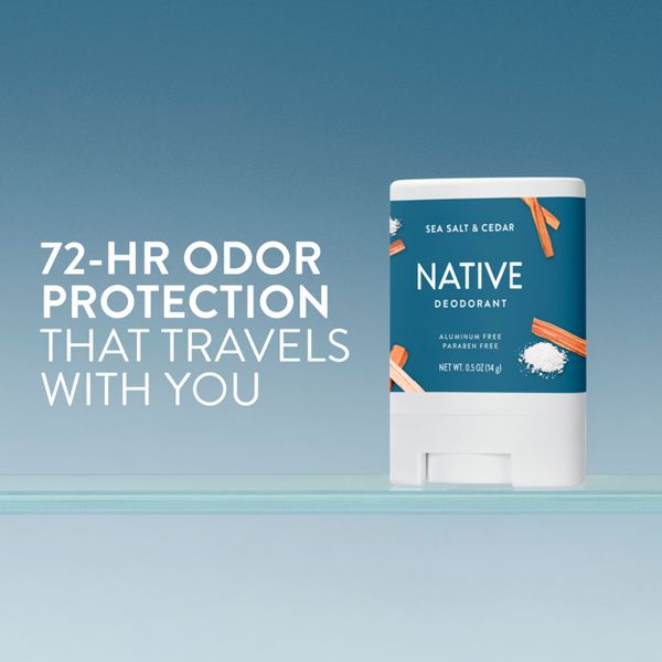 Native Mini Solid Deodorant - Travel Size - Sea Salt & Cedar - 0.5oz