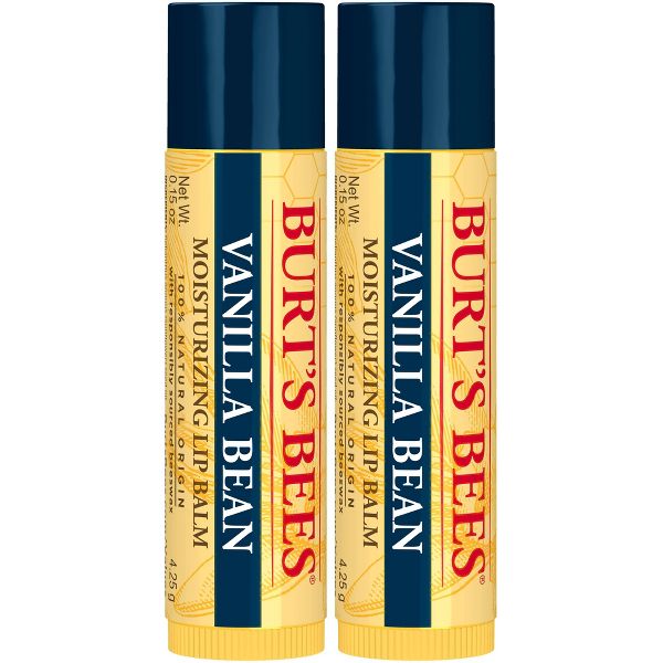 Burt's Bees 100% Natural Origin Lip Balm - Vanilla Bean - 2pk/0.30oz​