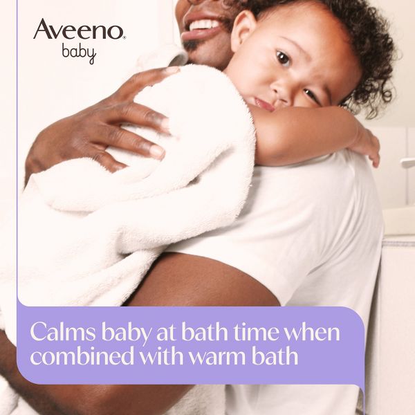 Aveeno Baby Nighttime Calming Comfort Bath, Body & Hair Wash - Lavender and Vanilla Scent - 18 fl oz