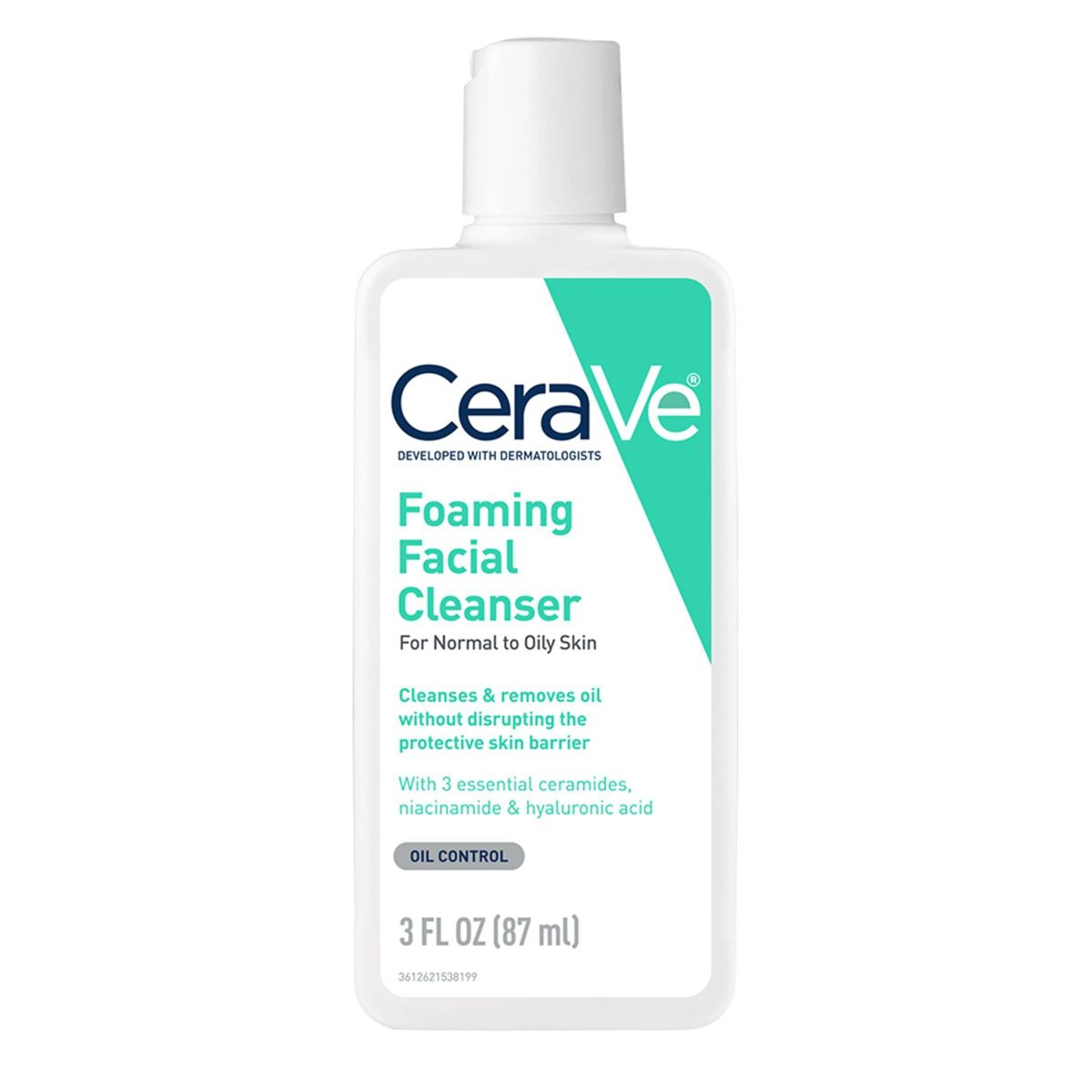 CeraVe Foaming Face Wash with Hyaluronic Acid and Niacinamide for Oily Skin - 12 fl oz