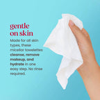 Burt's Bees Facial Cleansing Towelettes Micellar Makeup Remover Wipes - Coconut & Lotus - 30ct