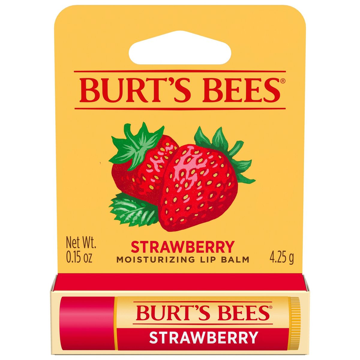 Burt's Bees Lip Balm - Strawberry - 0.15oz
