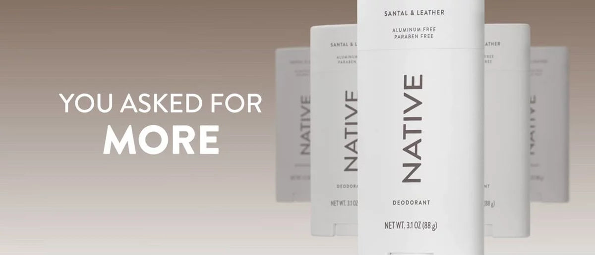 Native Men's Solid Deodorant - Citrus & Herbal Musk - 3.1 oz