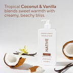 Native Body Lotion Pump - Coconut & Vanilla - 16.5 fl oz