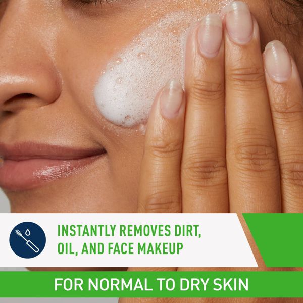 CeraVe Hydrating Cream-to-Foam Face Wash with Hyaluronic Acid for Normal to Dry Skin - 12 fl oz