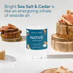 Native Mini Solid Deodorant - Travel Size - Sea Salt & Cedar - 0.5oz