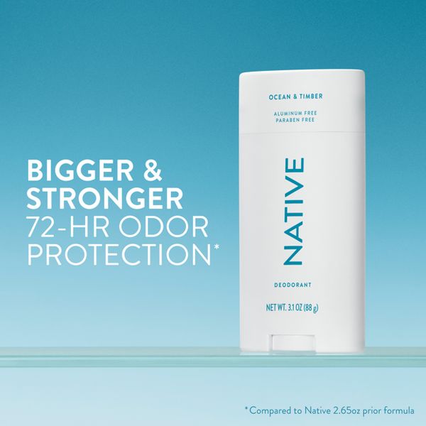 Native Men's Solid Deodorant - Ocean & Timber - 3.1oz