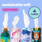 Bim Bam Boo Tubular 3-Ply Bamboo Ultra Soft Facial Tissue - 4pk/160ct