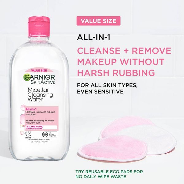 Garnier Micellar Water Hydrating Facial Cleanser & Makeup Remover - Basic Cleansing - 13.5 fl oz
