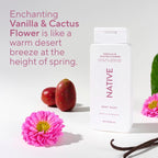 Native Body Wash - Vanilla & Cactus Flower - 18 fl oz