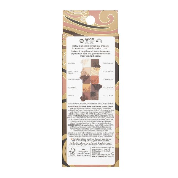 Pacifica Nudes Eyeshadow Palette - Cocoa - 0.24oz