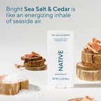 Native Twin Pack Deodorant - Sea Salt & Cedar - 2.65oz/2ct