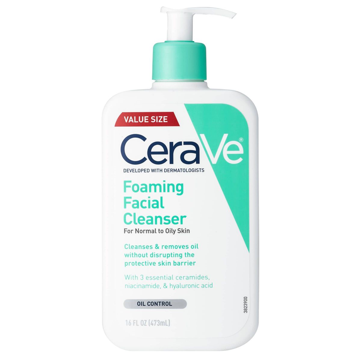 CeraVe Foaming Face Wash with Hyaluronic Acid and Niacinamide for Oily Skin - 12 fl oz