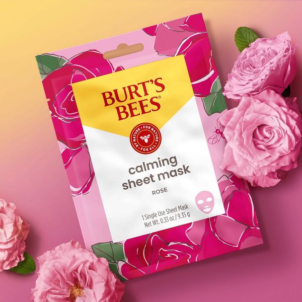Burt's Bees Calming Face Sheet Mask - Rose
