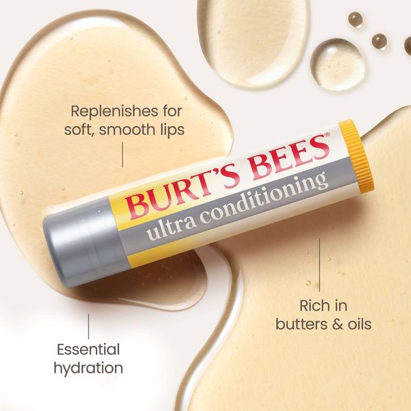 Burt's Bees Ultra Conditioning Moisturizing Lip Balms - 2pk/0.15oz
