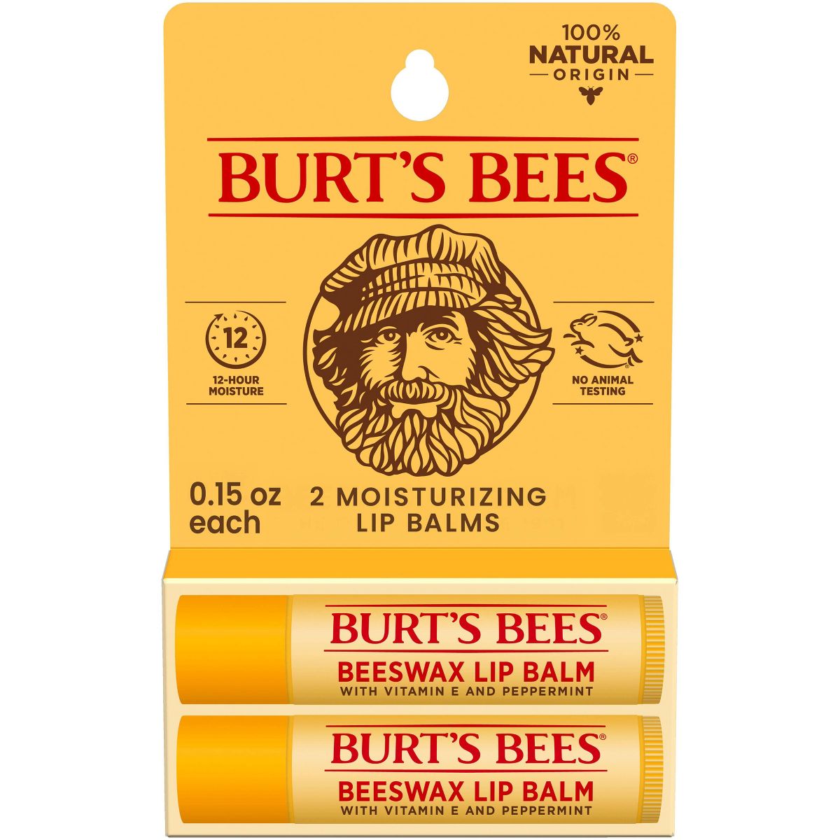 Burt's Bees Natural Origin Beeswax Lip Balm - 0.15oz