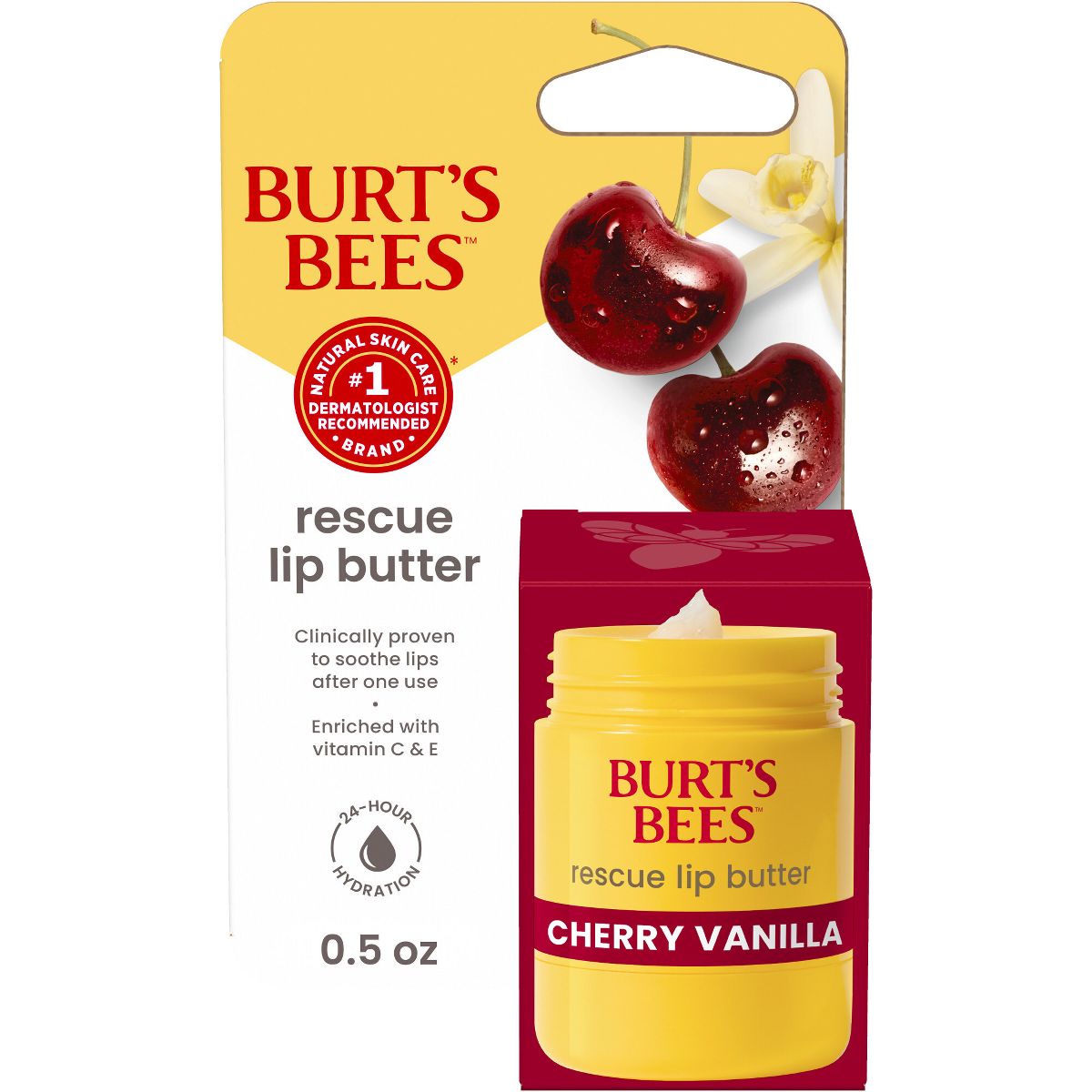 Burt's Bees Cherry Vanilla Lip Butter - 0.5oz