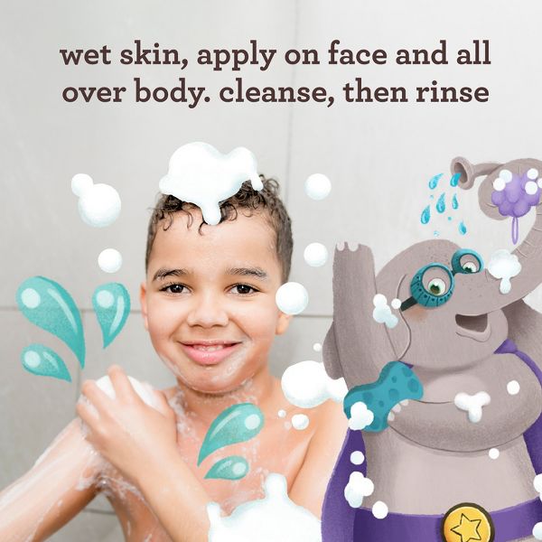 Aveeno Kids Sensitive Skin Face & Body Wash With Oat Extract, Gently Washes Without Drying - 18 fl oz