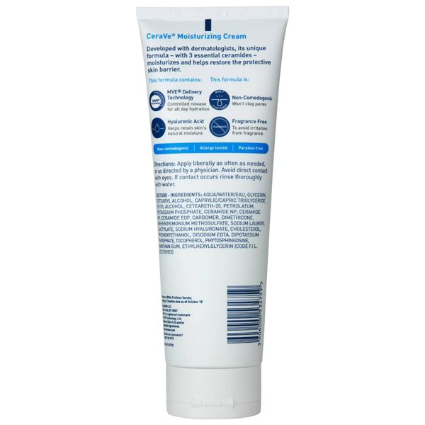 CeraVe Moisturizing Face & Body Cream for Normal to Dry Skin - 12 fl oz