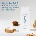 Native Body Wash for Men & Women - Sea Salt & Cedar - Sulfate Free - 18 fl oz
