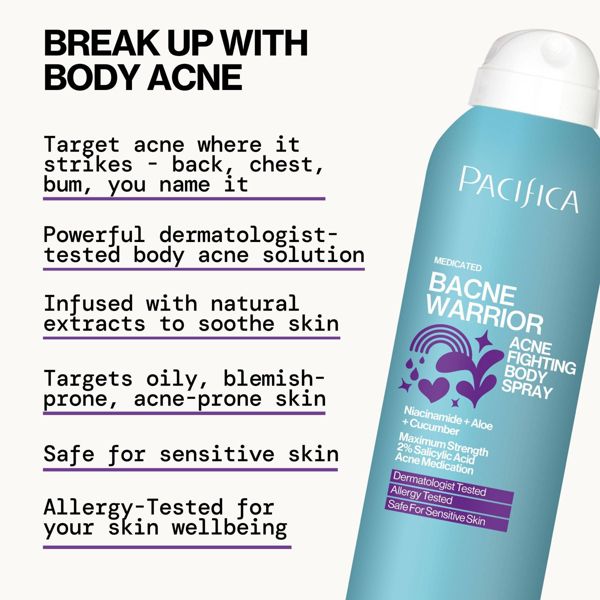 Pacifica Bacne Warrior Spray - 5.8 fl oz