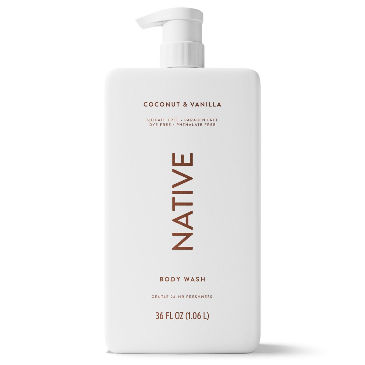 Native Sulfate Free Body Wash - Coconut & Vanilla - 18 fl oz