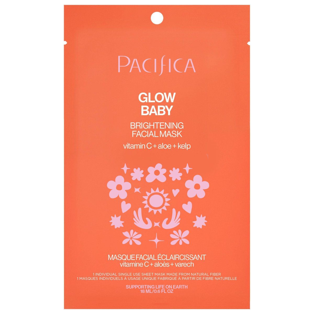 Pacifica Glow Baby Brightening Facial Mask - 0.67 fl oz