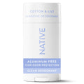 Native Sensitive Solid Deodorant for Women & Men - Cotton & Lily - Aluminum & Baking Soda Free - 2.65oz