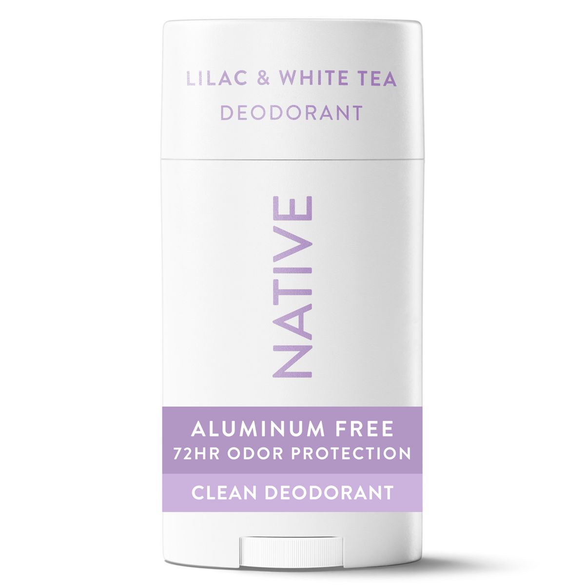 Native Solid Deodorant for Women & Men - Lilac & White Tea - Aluminum-Free 2.65oz
