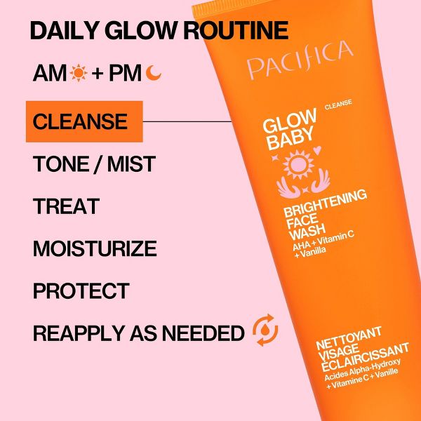 Pacifica Glow Baby Brightening Face Wash - Orange - 5 fl oz