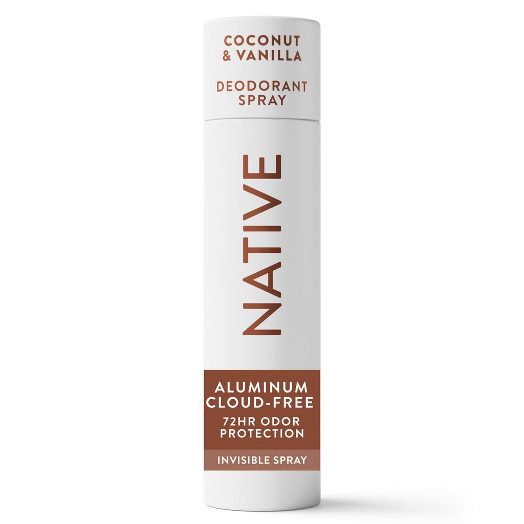 Native Spray Deodorant for Women & Men - Coconut & Vanilla - Aluminum-Free 3.5oz