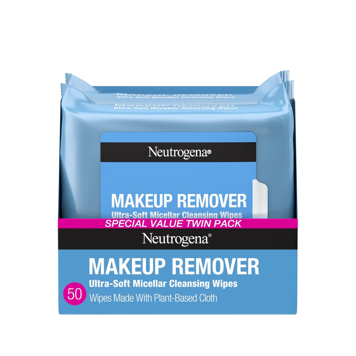 Neutrogena Makeup Remover Wipes - Ultra Soft Micellar Facial Cleansing - 25ct