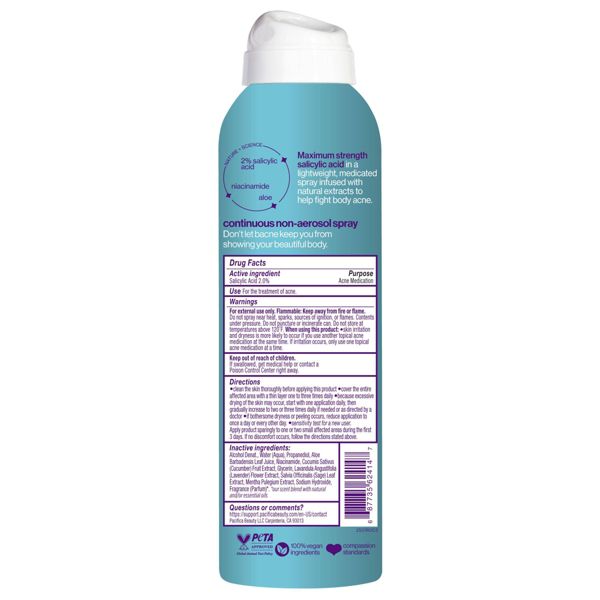 Pacifica Bacne Warrior Spray - 5.8 fl oz