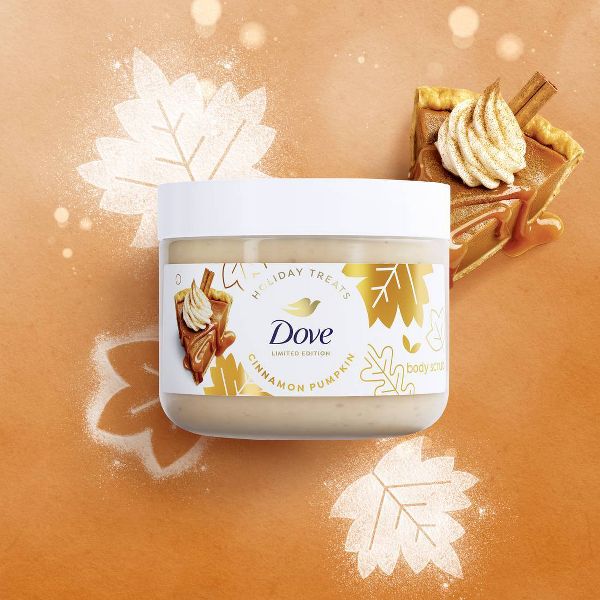 Dove Beauty Limited Edition Fall Holiday Treat Body Scrub - Cinnamon Pumpkin Pie - 15oz