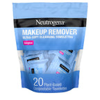 Neutrogena Makeup Remover Wipes - Ultra Soft Micellar Facial Cleansing - Singles - 20ct