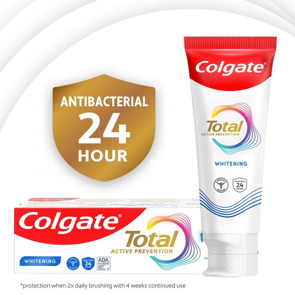Colgate Total Travel Size Whitening Tarter Control Fluoride Toothpaste - 1.4oz