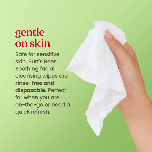 Burt's Bees Facial Cleansing Towelettes Unscented Makeup Remover Wipes - 30ct
