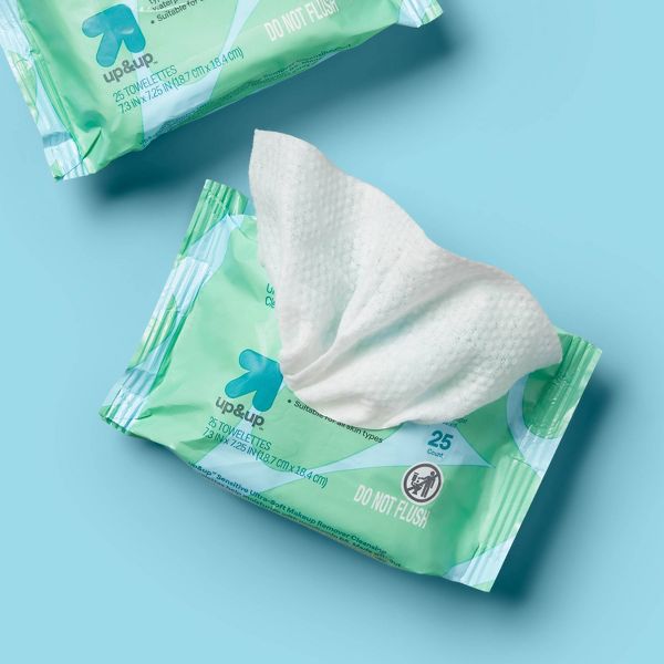 Sensitive Ultra-Soft Makeup Remover Cleansing Towelettes - Unscented - 50ct - up&up™