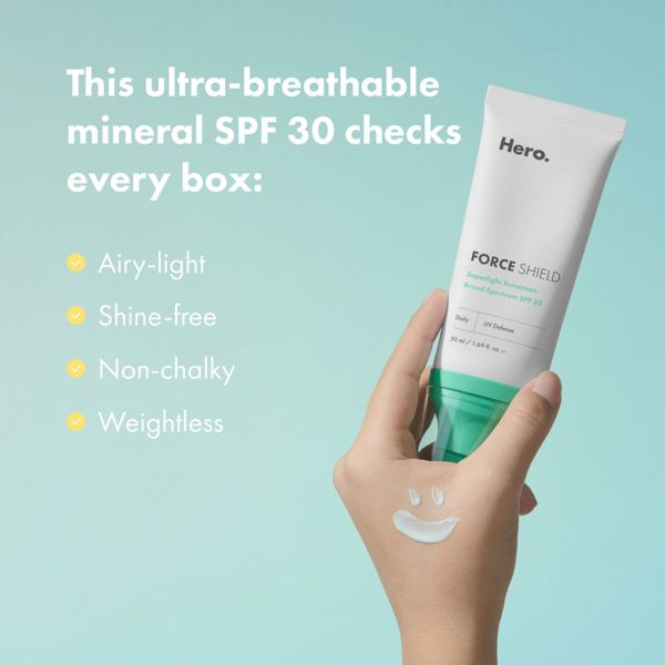 Hero Force Shield Superlight Sunscreen SPF30 - 50ml