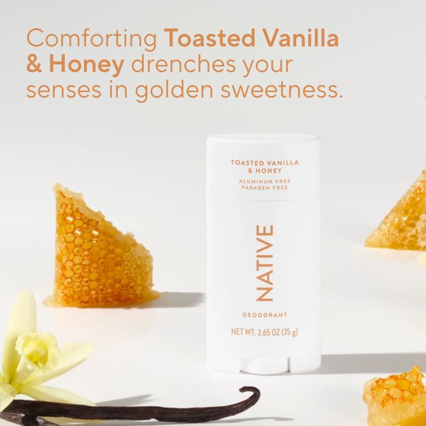 Native Limited Edition Deodorant - Toasted Vanilla & Honey - Aluminum Free - 2.65oz
