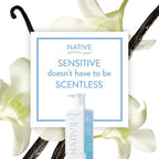 Native Sensitive Series 48H Hydrating Body Lotion - Hypoallergenic - Bare Vanilla - 18 fl oz