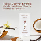 Native Men's Deodorant - Coconut & Vanilla - 3.1oz