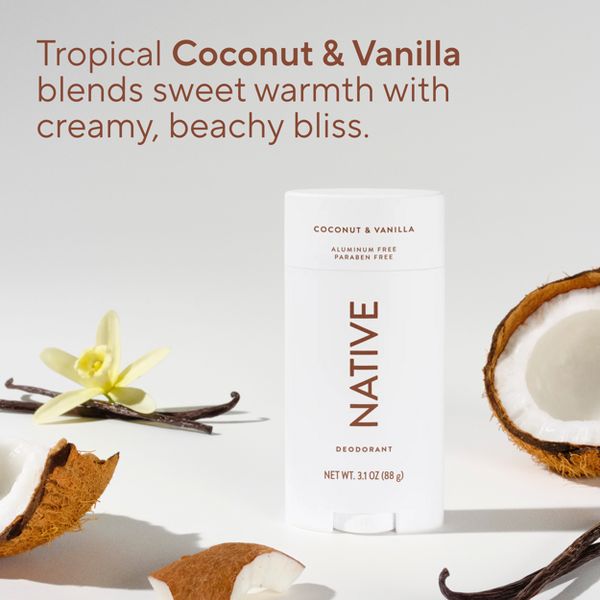 Native Men's Deodorant - Coconut & Vanilla - 3.1oz