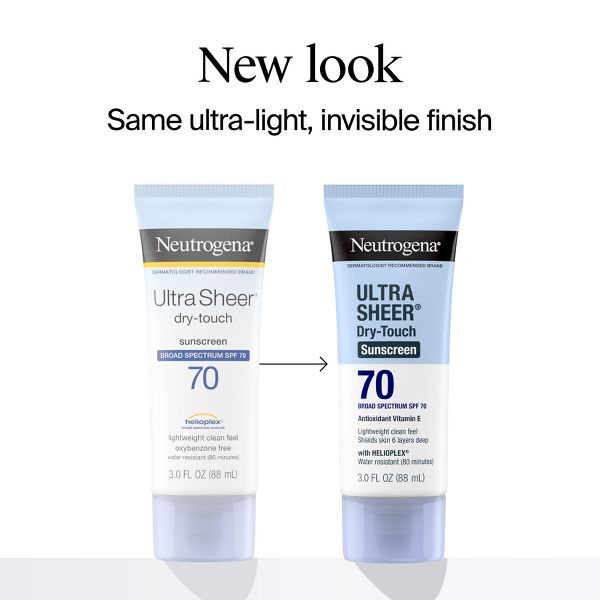 Neutrogena Ultra Sheer Dry Touch Sunscreen Lotion, SPF 70 - 3 fl oz